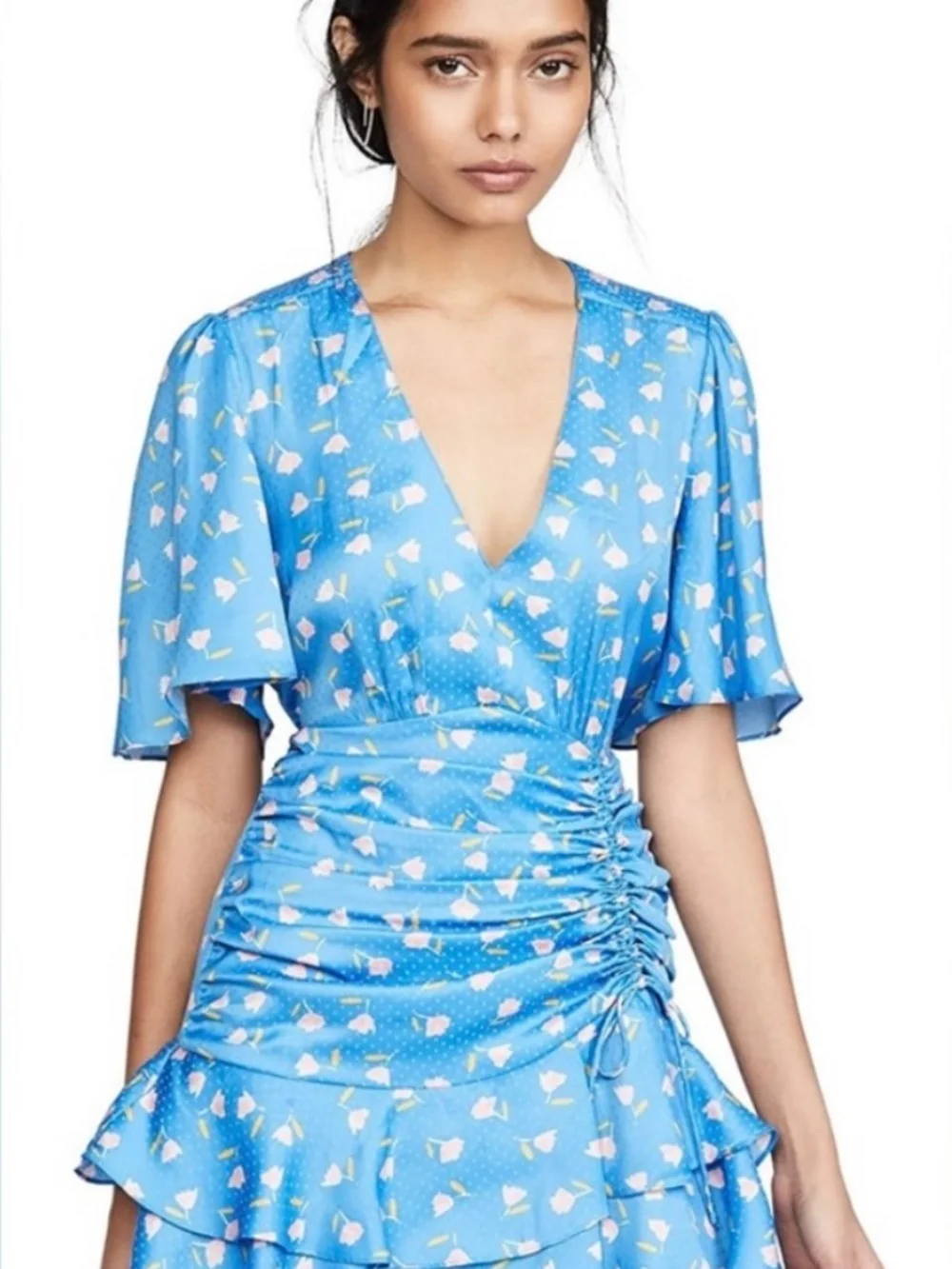 SAYLOR Mel Blue Floral Mini Dress - Size Large 💙💗💙